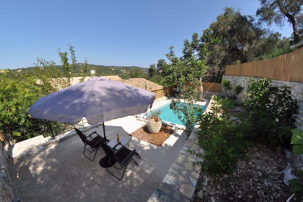Villa Paxos Adamantia With Private Pool 盖奥斯 外观 照片